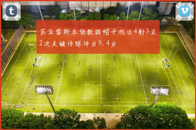 苏亚雷斯本场数据帽子戏法4射3正2次关键传球评分9.4分